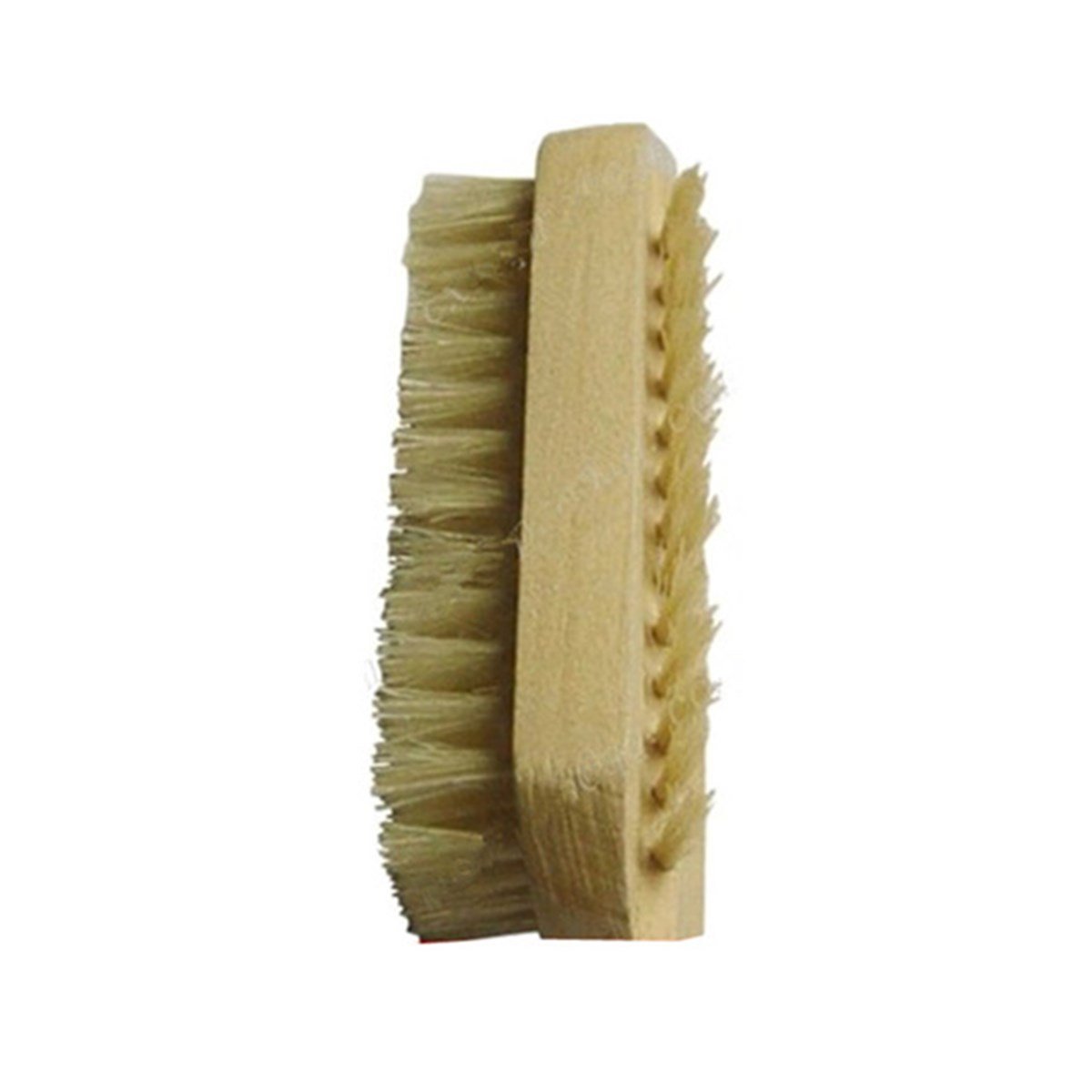 Hiibaby Natural Wood & Bristle Oval Manicure Nail Brush - Stiff Fiber Hand & Nail Cleaning Scrub Brush for Manicure & Pedicure - Perfect for Salon, Home Spa, and Travel Use
