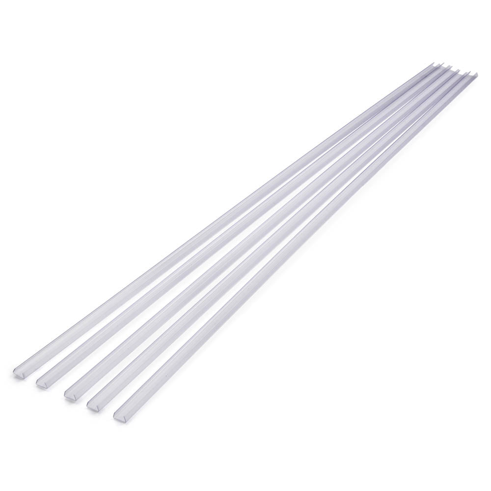 TheLAShop 3ft Clear Plastic U Channels (9/16