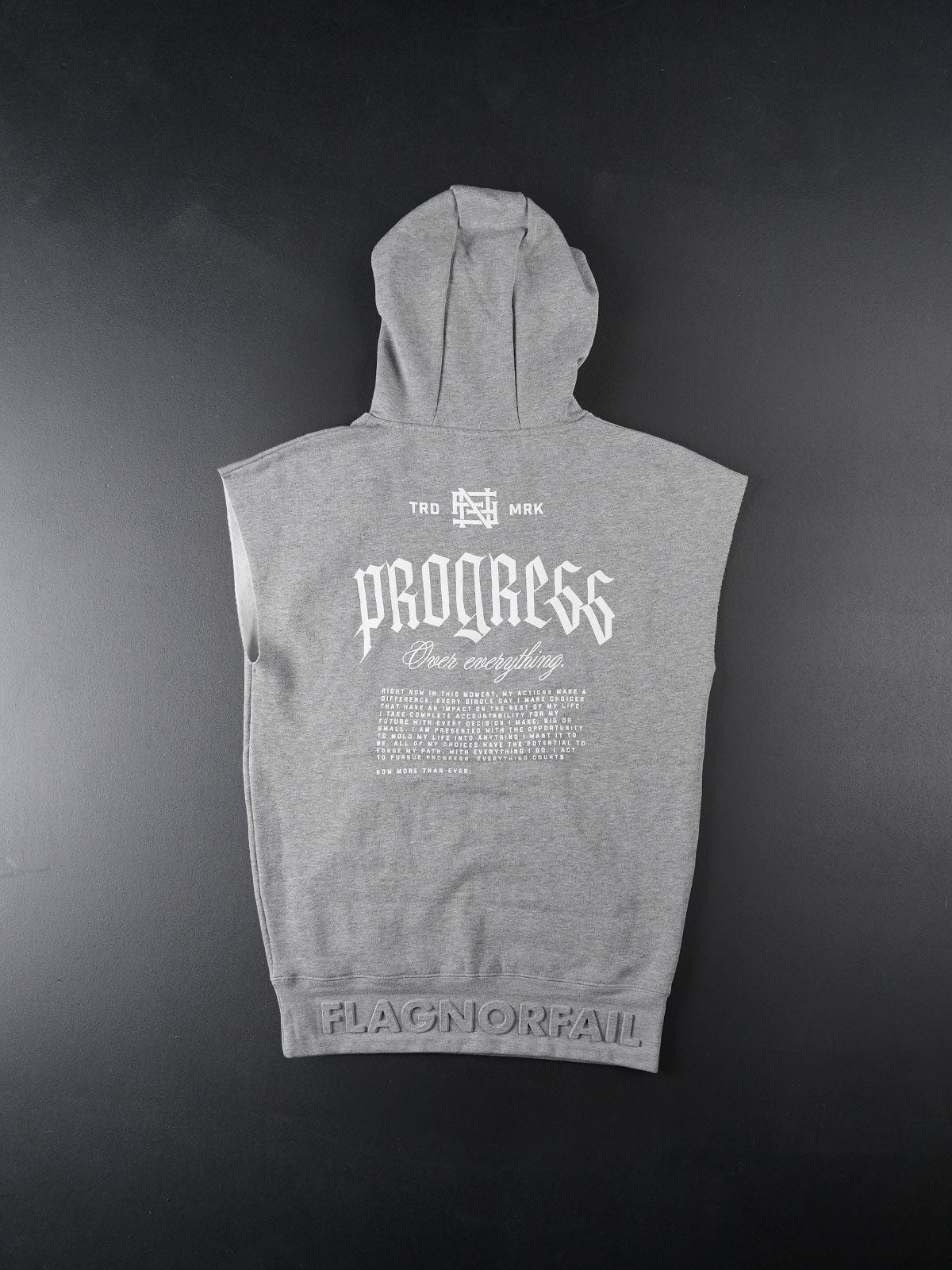 PROGRESS SLEEVELESS PULLOVER - Lightweight Grey Workout Top for Men & Women | Gym, Running, Yoga & Training