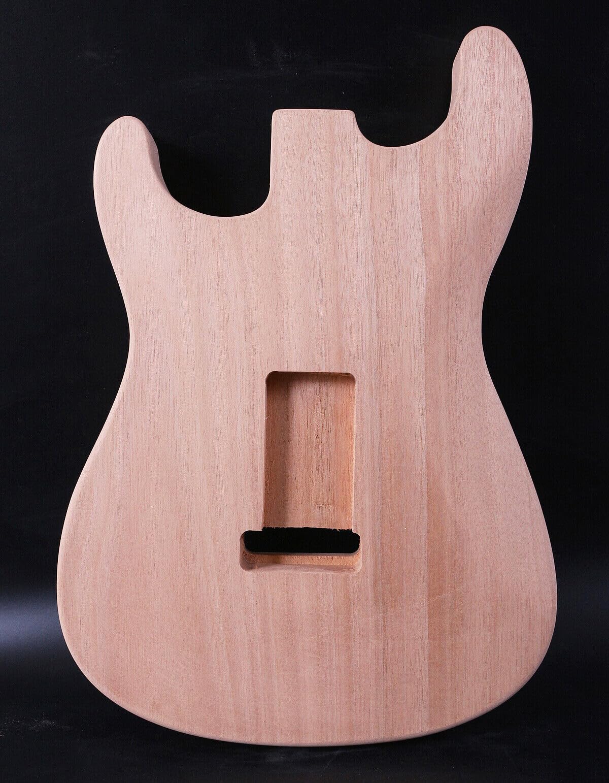 Unfinished Mahogany Guitar Body DIY Kit - SSS Style Bolt-On Heel for Electric Guitar Building & Customization (S17T Whole Piece) | Perfect for Luthiers, Musicians & Guitar Enthusiasts