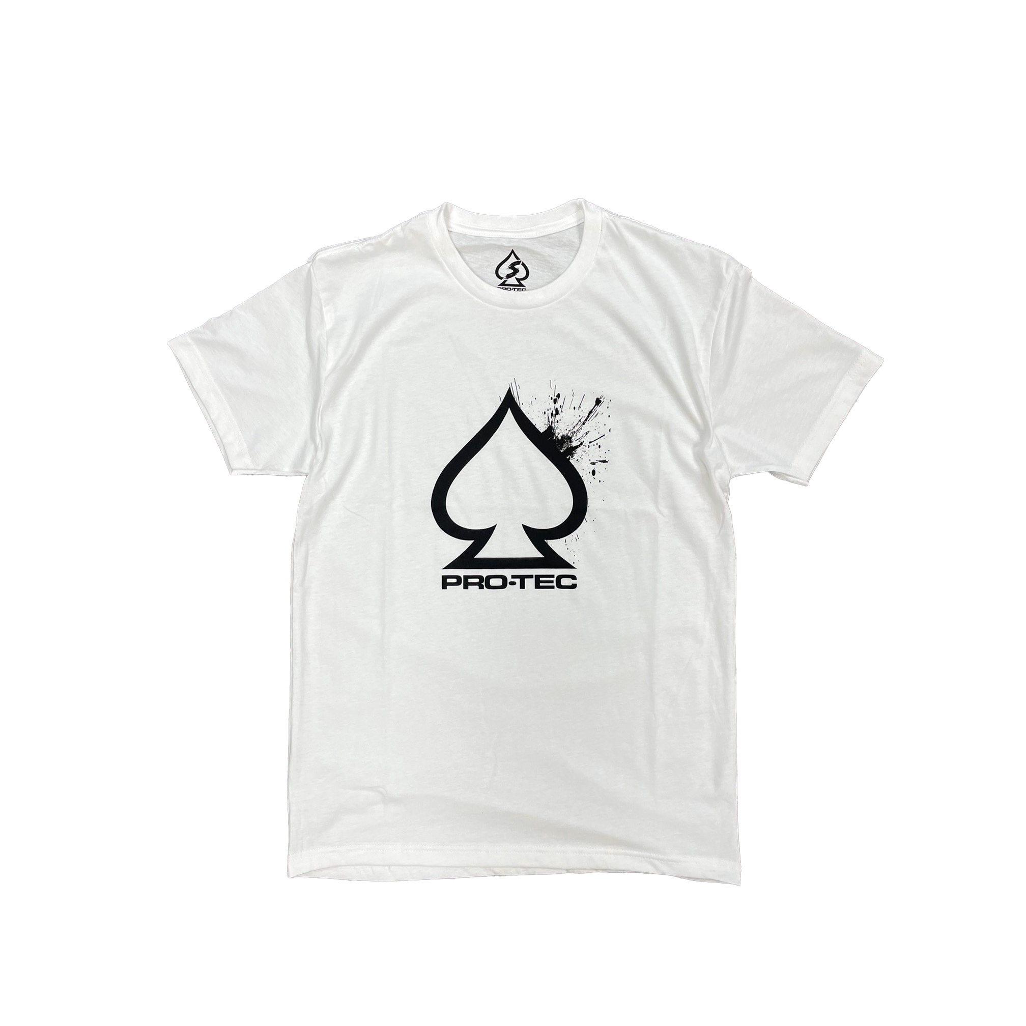 Pro Tec Spade Splatter Tee - White Graphic T-Shirt for Men | Streetwear & Skate Style | Casual Wear & Everyday Outfits