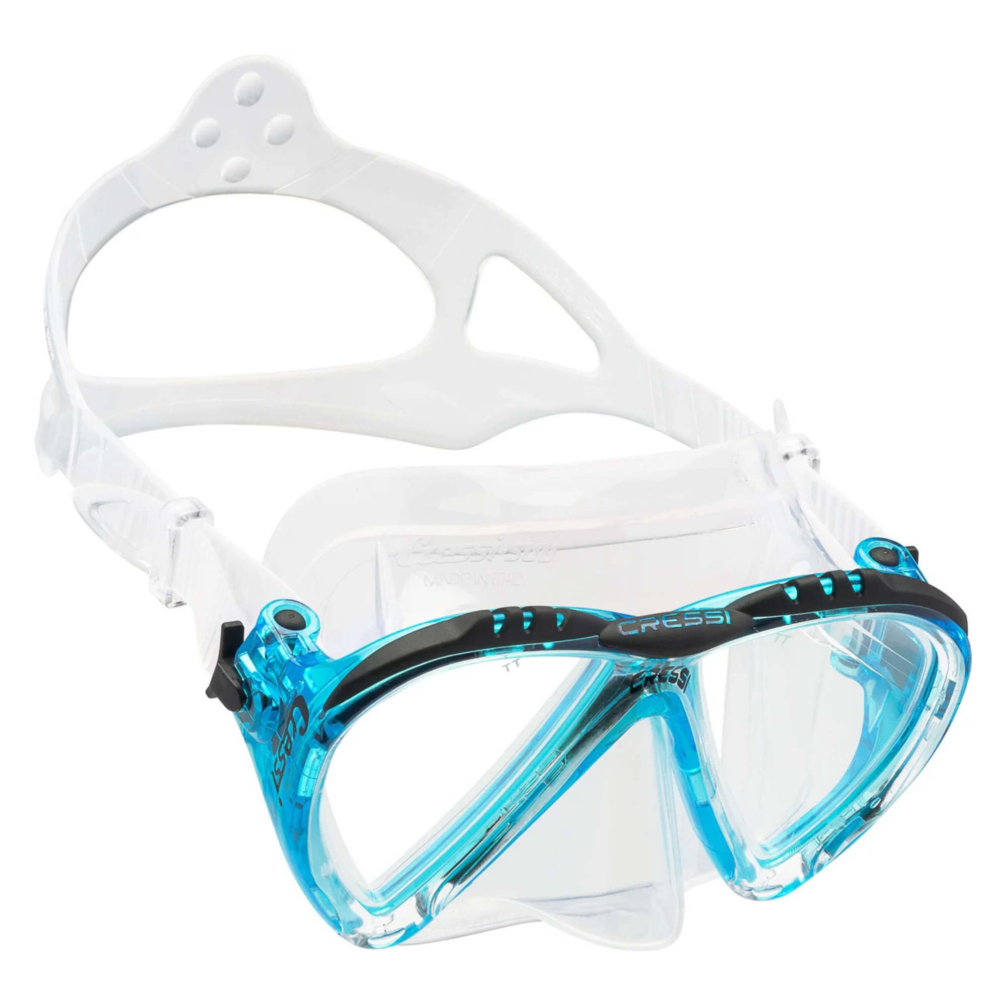 Cressi Lince Scuba Diving Mask - Anti-Fog, Tempered Glass, Comfortable Fit for Snorkeling & Free Diving | Perfect for Ocean Adventures & Underwater Exploration