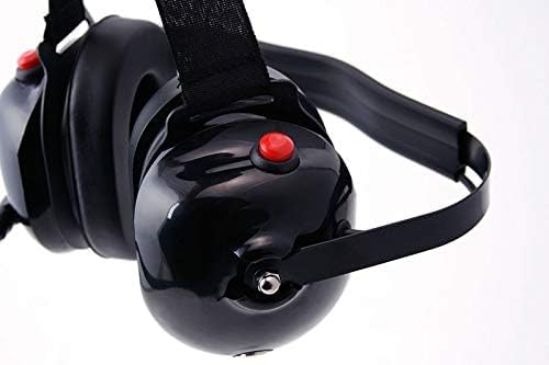 Durable Behind-the-Head Headset for Dual Two-Way Handheld Radios | Racing Communication Headset with Dual PTT & Two 5-Pin Input Jacks | Perfect for Motorsports, Construction & Outdoor Adventures