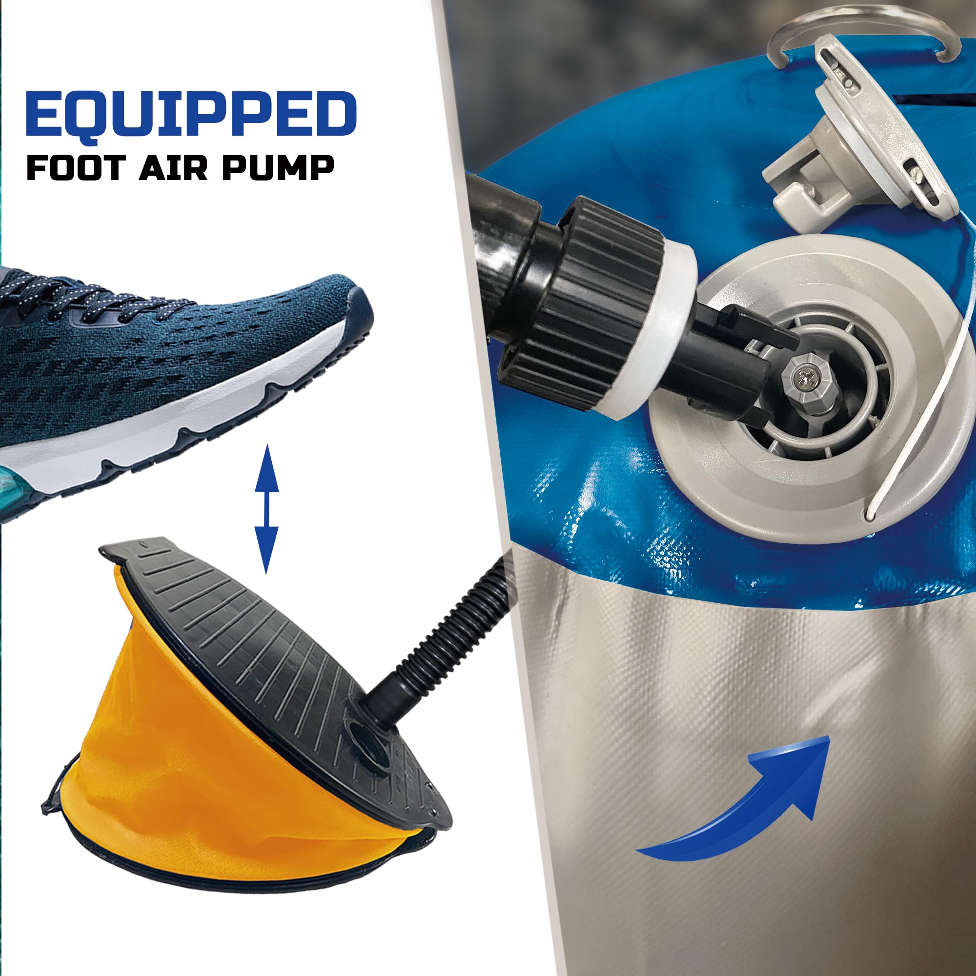 Heavy Duty Inflatable Boat Fender - Premium PVC Marine Bumper with Double Braided Nylon Dock Line for Yachts, Sailboats & Docking Protection | Includes Foot Pump | Ideal for Boat Mooring, Dock Protection & Watercraft Safety