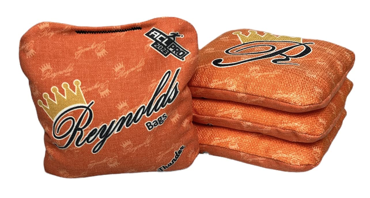 Thunder - Reynolds Cornhole Bags - ACL Approved Professional Bean Bags for Cornhole Game - Made in USA - Seen on ESPN - Perfect for Backyard Parties, Tailgating & Competitive Tournaments