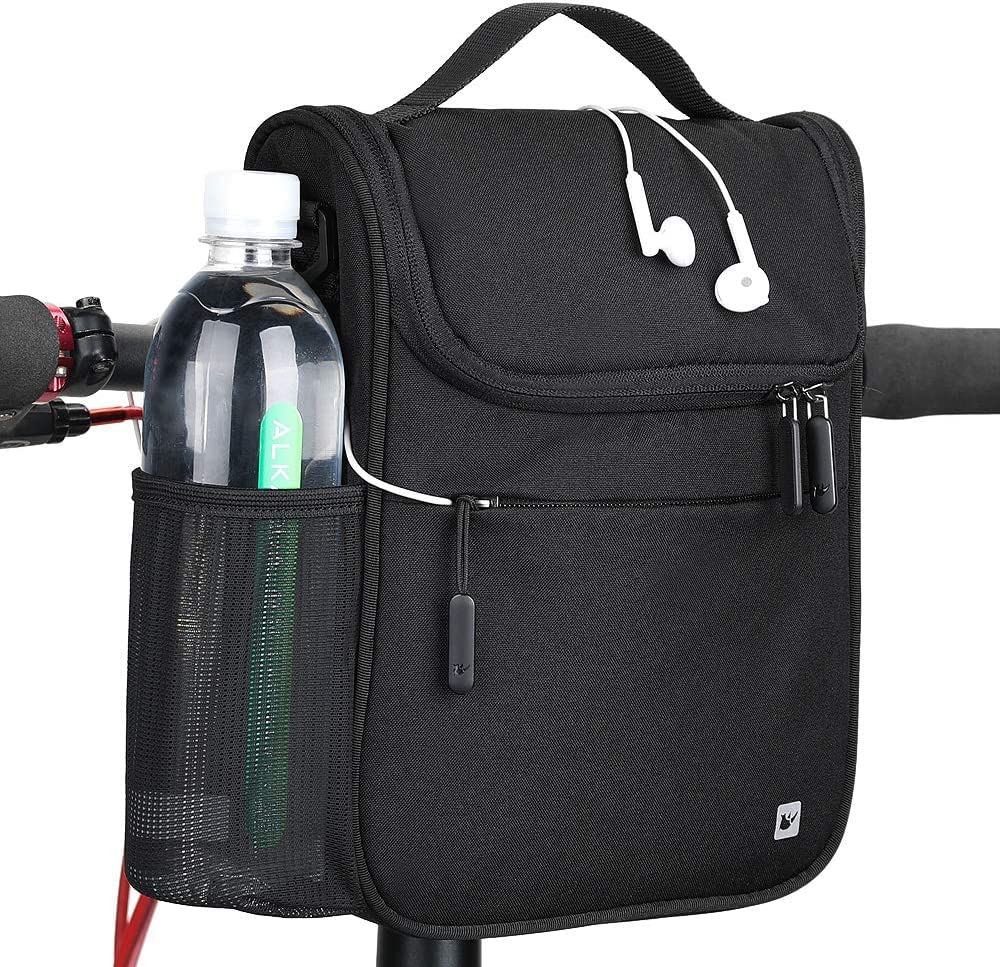Rhinowalk Bike Handlebar Bag - Waterproof Front Frame Basket Bag for Road & Mountain Bikes | Perfect Cycling Accessory for Commuting, Touring & Outdoor Adventures