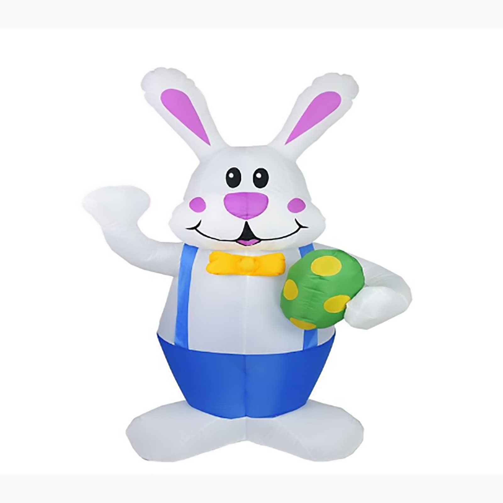 6.2FT Easter Inflatable Bunny Decor with LED Lights - Cute Outdoor/Indoor Easter Bunny Holding Egg for Garden, Yard, Party Decorations | Perfect for Easter Celebrations, Spring Festivals & Holiday Home Decor