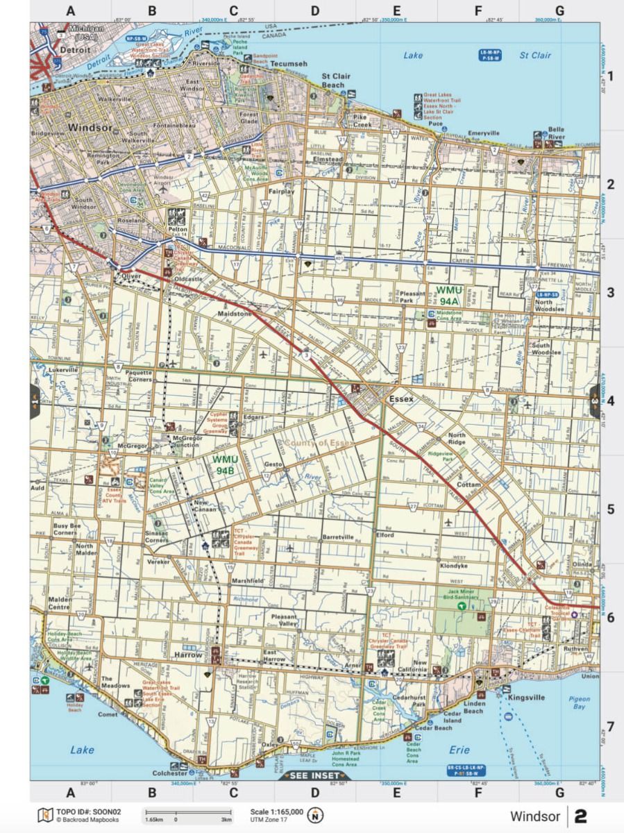 Backroad Mapbooks Southern Ontario - Detailed Road & Trail Maps for Hiking, Biking & Adventure Travel in Ontario, Canada
