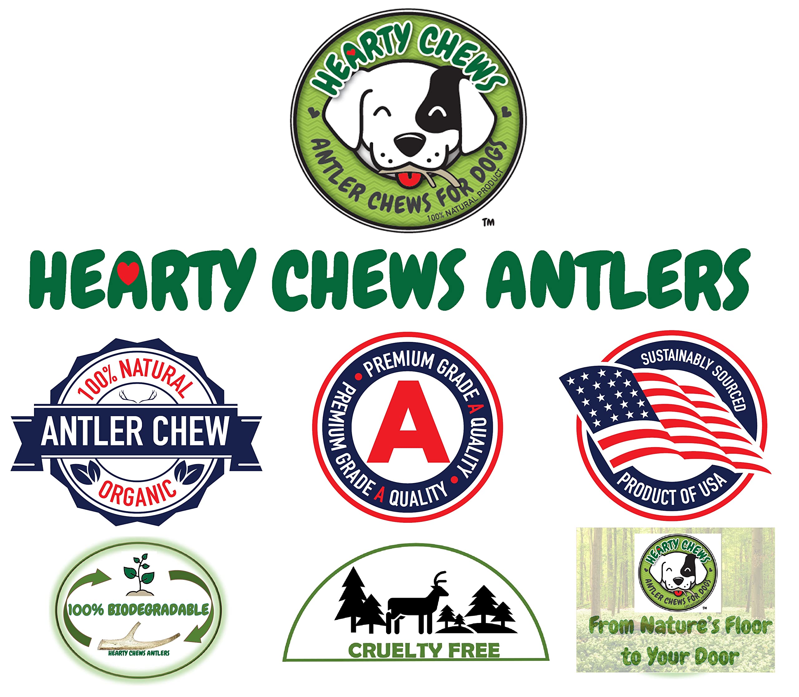 Premium Grade A Elk Antler Chews for Dogs - 100% Organic & Natural Dog Treat - Long-Lasting Dental Chew for Puppies & Adult Dogs - Medium Split (5-6 Inches) - Perfect for Teething Relief & Dental Health
