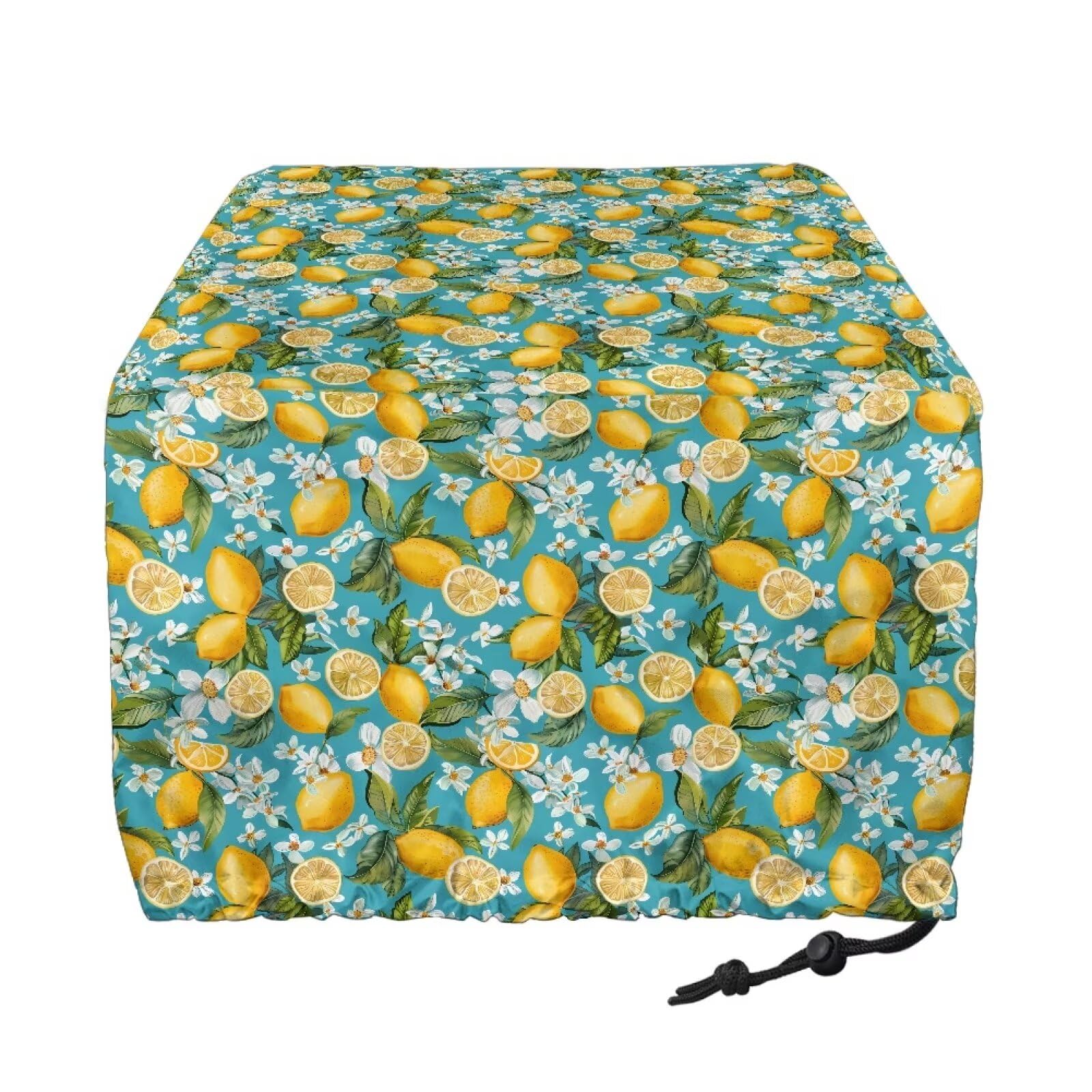 2 Slice Lemon Toaster Cover - Dustproof & Fingerprint Resistant Bread Maker Protector - Small Kitchen Appliance Decor for Countertop - Perfect for Kitchens, Breakfast Nooks & Dorm Rooms
