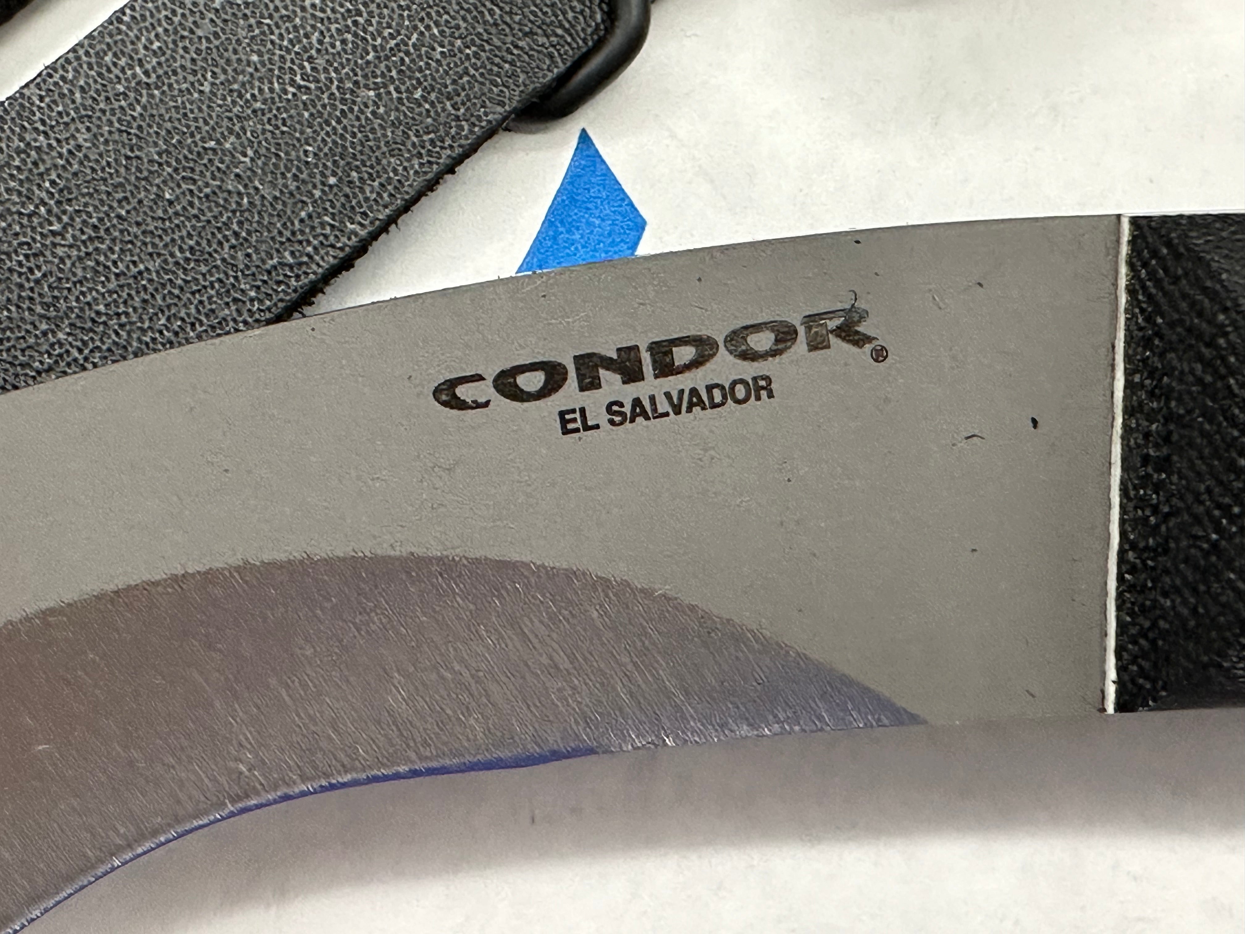 Condor Tool & Knife K Tact Kukri Knife - High Carbon Steel Survival Knife for Outdoor Camping, Hunting & Bushcraft