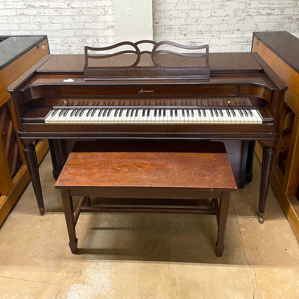 Acrosonic by Baldwin Upright Piano in Satin Mahogany Finish - Perfect for Home, Studio & Professional Use