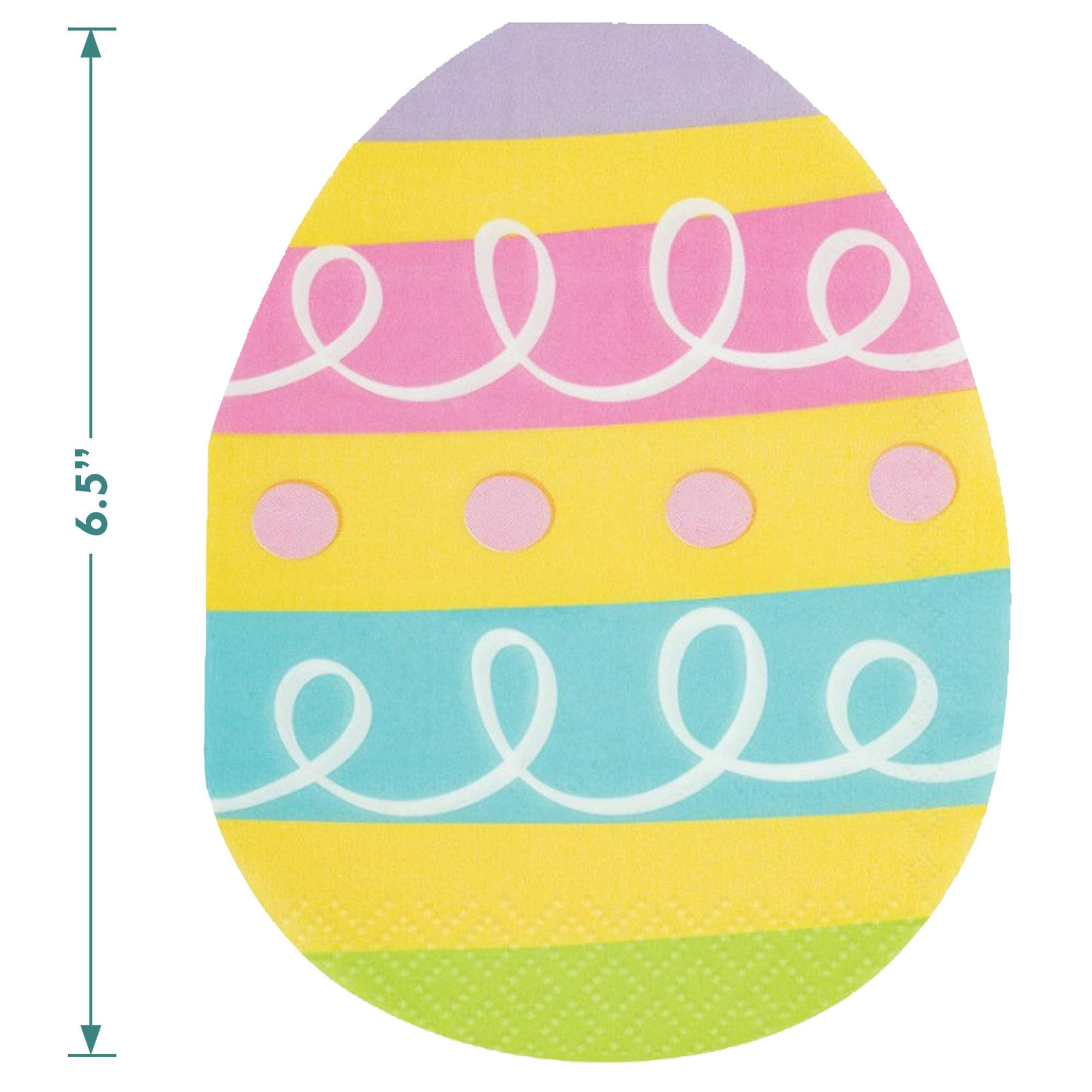 Easter Party Supplies Set - 16-Pack Bunny Yellow Paper Plates & Egg Napkins for Easter Dinner, Spring Celebrations & Kids Birthday Parties