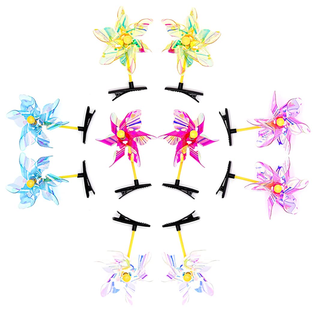 Lnrueg Handmade Fashion Modern Kids Hair Clips - 10PCS Cute Alligator & Duckbill Barrettes for Toddlers (Thick/Thin/Curly Hair) - Perfect for School, Parties & Daily Styling