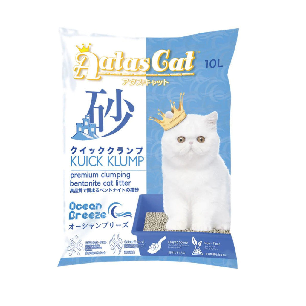 Premium Aatas Cat Litter - 6L Kofu Klump, 7L Krisp Klump Paper & 10L Kuick Klump Bentonite | Odor Control, Super Absorbent & Hygienic | Ideal for Multi-Cat Homes & Small Apartments