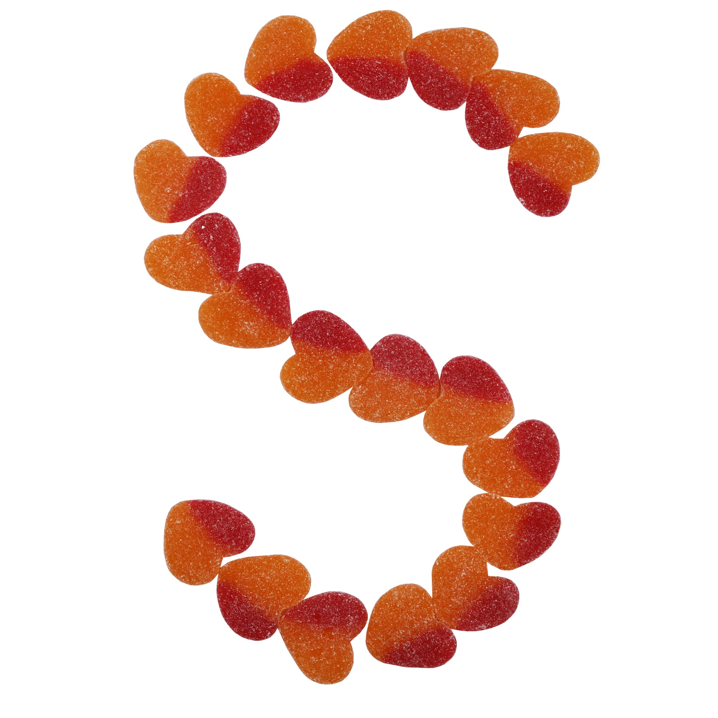 Smarty Stop Sour Peachy Hearts Candy - 1 Pound Bag of Tart & Sweet Gummy Hearts - Perfect for Valentine's Day, Birthday Parties & Office Treats