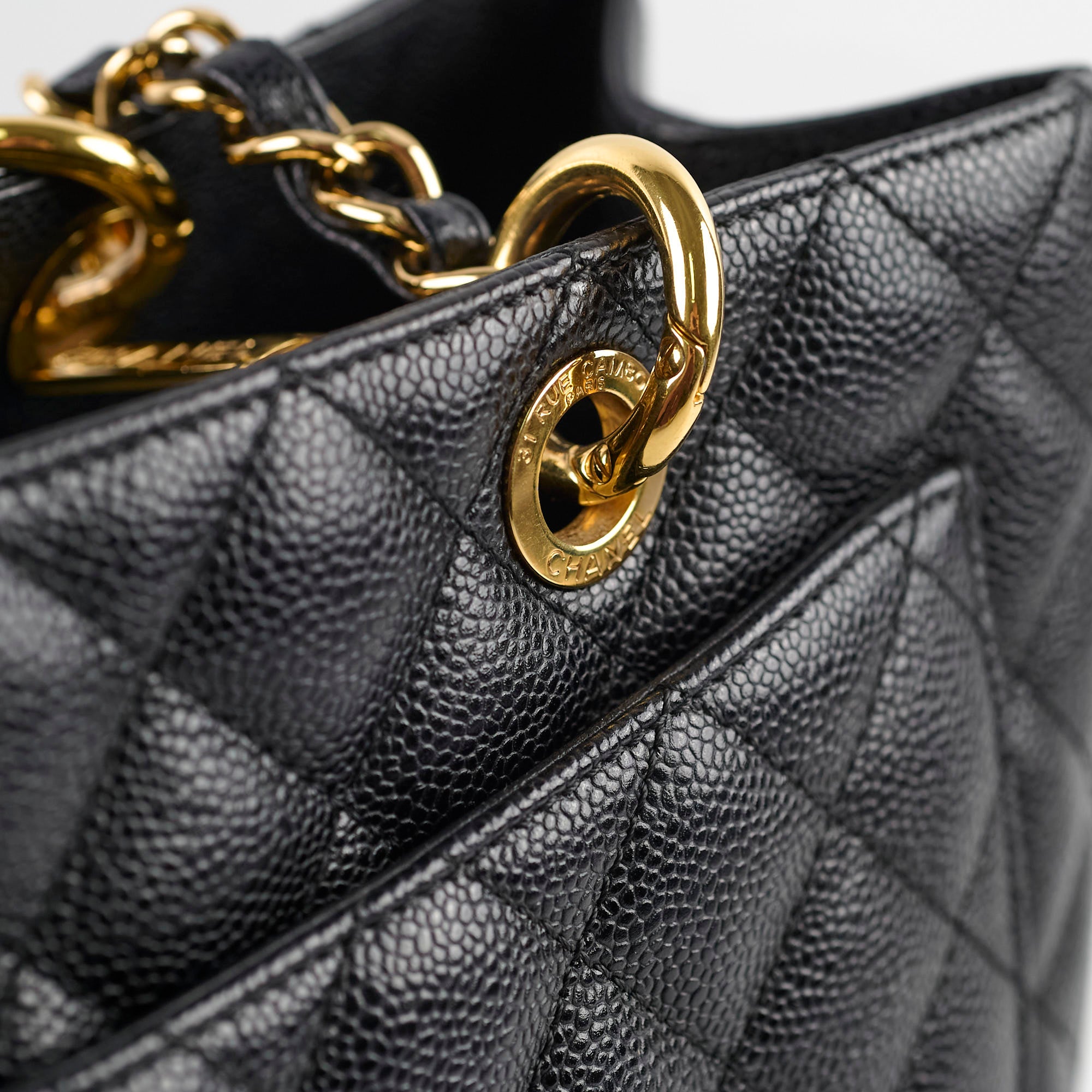 Chanel Caviar Leather Grand Shopping Tote GST Handbag in Black - Luxury Designer Tote Bag for Women, Perfect for Work, Travel & Everyday Use