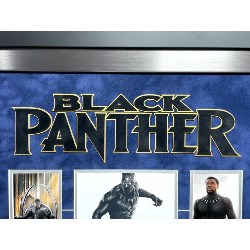 Chadwick Boseman Autographed Black Panther 8x10 Photo Framed with JSA COA - Signed Marvel Collectible - Perfect for Home Decor, Office Display & Superhero Fan Gifts
