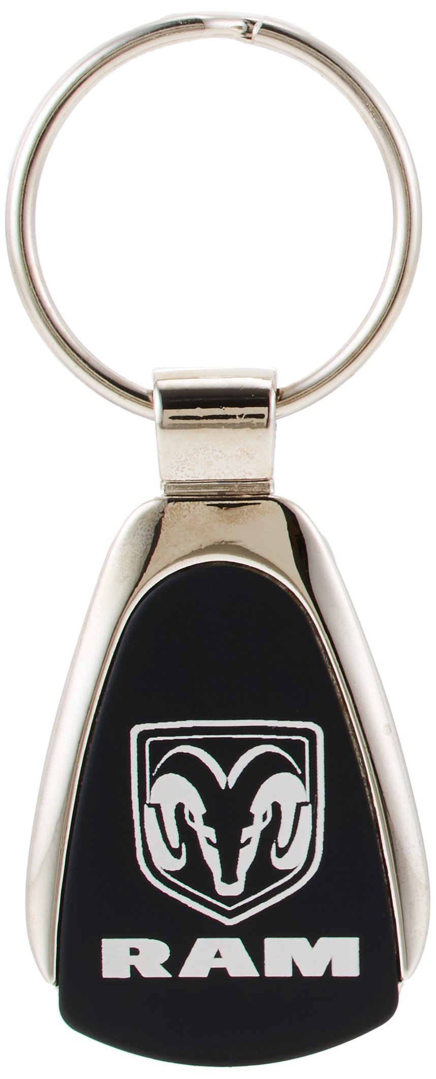 Dodge Ram Keychain & Keyring - Black Teardrop Design for Car Keys | Perfect Gift for Dodge Truck Owners & Enthusiasts | Durable Metal Key Ring for Everyday Use