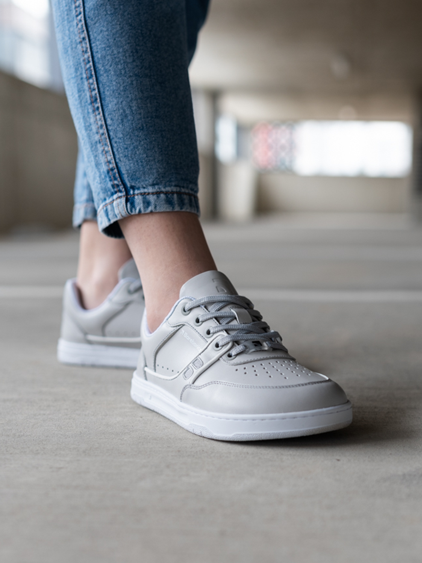 Barebarics Arise Barefoot Sneakers for Women & Men - Light Grey Minimalist Shoes for Running, Walking & Gym Workouts