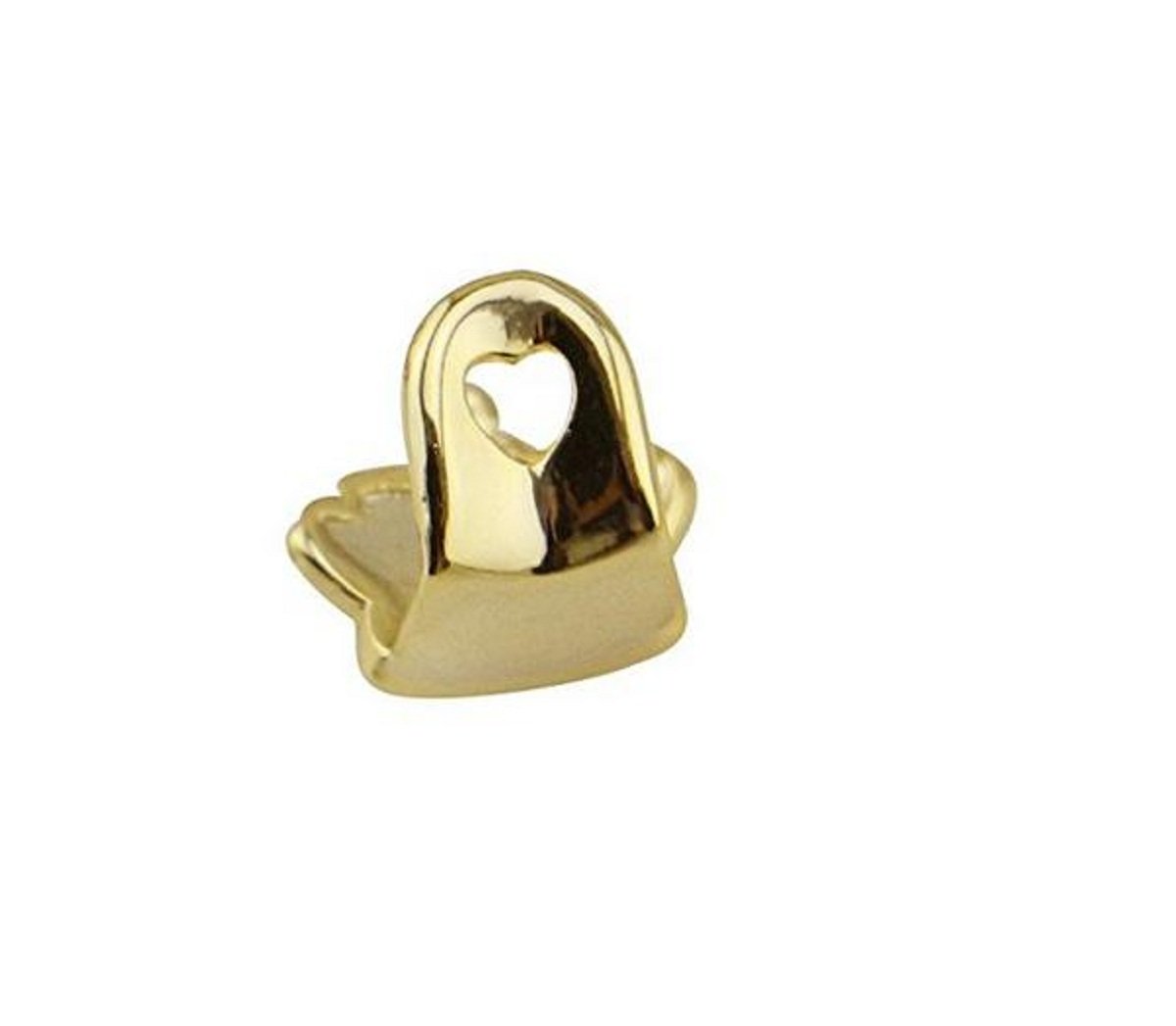 14K Gold Pave Full CZ Single Tooth Grillz - Luxury Hip Hop Jewelry for Men & Women - Perfect for Rappers, Performers, and Special Occasions