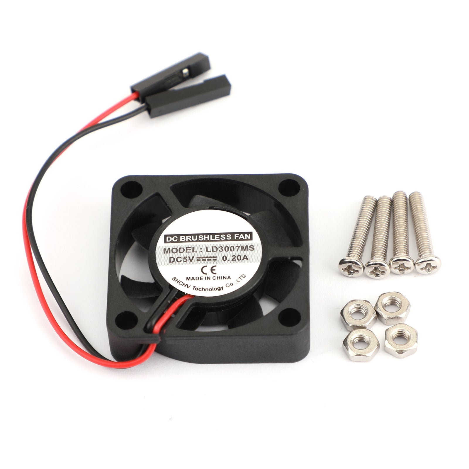 10x 2Pin 30MMx30MM 3007 5V Cooling Fan for Raspberry Pi 2/3 Model B/4B - Quiet PC Cooling Solution for Mini Computers, DIY Projects & Electronics Cooling