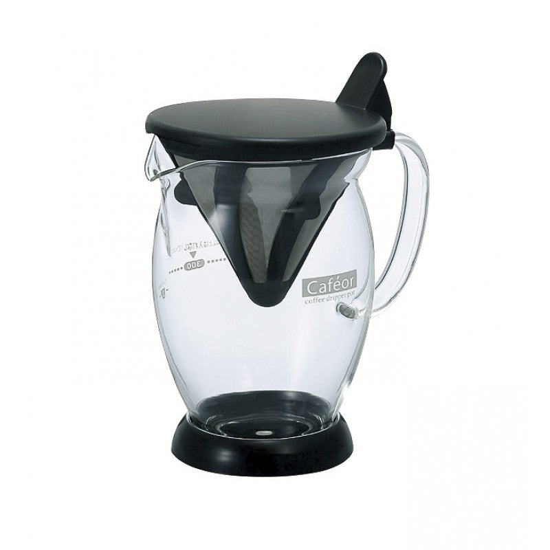 Hario V60 Ceramic Coffee Dripper - 2 Cup Size, Black - Perfect for Pour Over Brewing at Home or Office