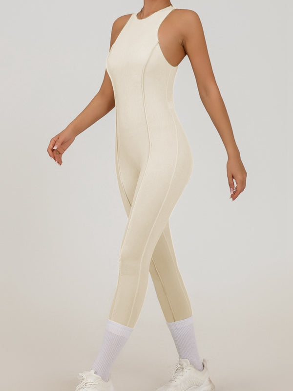 ZASUWA Women's Patchwork Style Zipper Jumpsuit | Trendy Casual One-Piece Romper for Spring & Summer | Perfect for Streetwear, Vacation, and Date Night Outfits