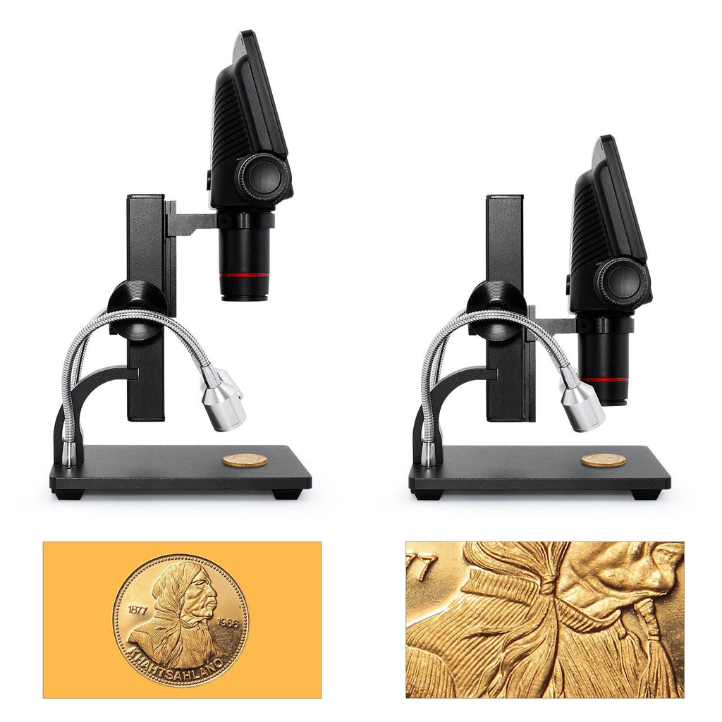 Andonstar ADSM301 5 Inch 1080P HDMI Digital Microscope with LCD Screen - Ideal for PCB Repair, Coin Collecting, Jewelry Inspection & Science Education
