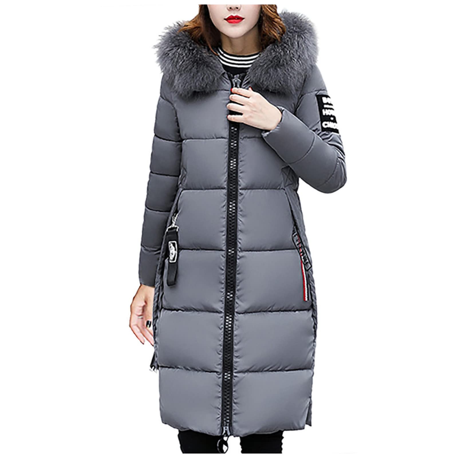 Women's Warm Full Zip Fleece Jacket with Hood & Horn Buttons - Winter Thick Coat for Outdoor Activities, Hiking, and Casual Wear