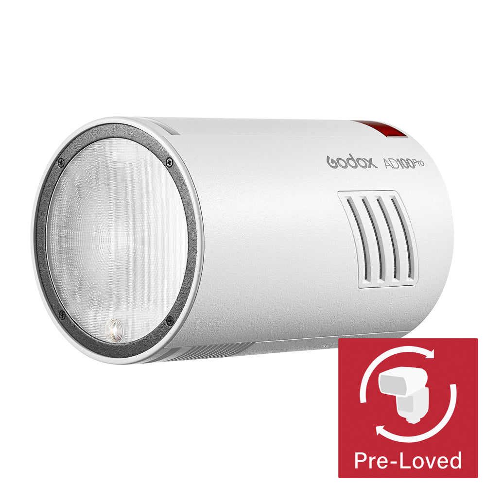 Godox AD100Pro 100Ws TTL Portable Flash for Canon Nikon Sony - Professional Off-Camera Strobe Light (White) - Perfect for Outdoor Photography, Studio Portraits & On-Location Shoots