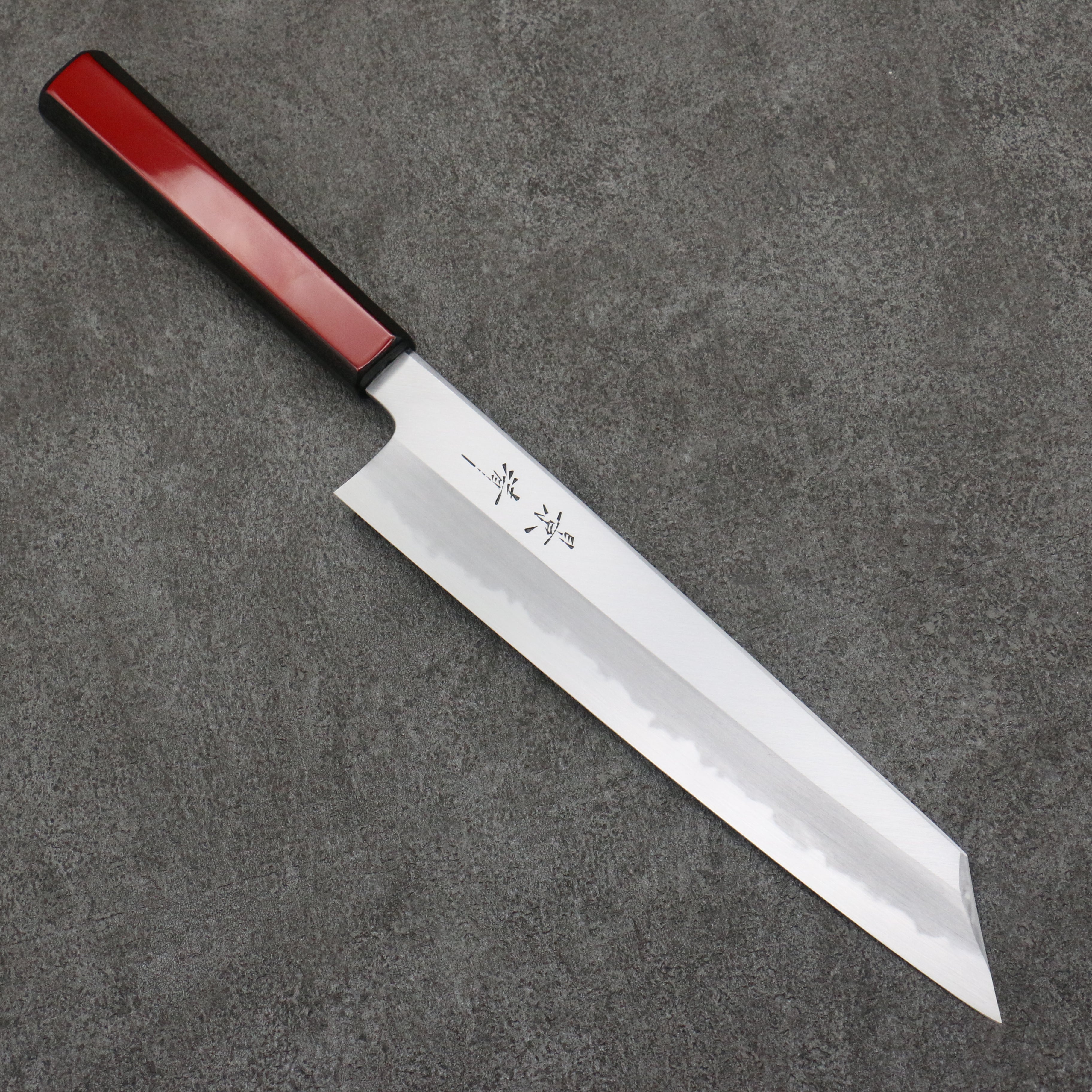 Premium Kagekiyo White Steel No.1 Kiritsuke Gyuto Japanese Chef Knife 240mm with Akaro Lacquered Magnolia Handle - Perfect for Sushi, Sashimi & Precision Cutting