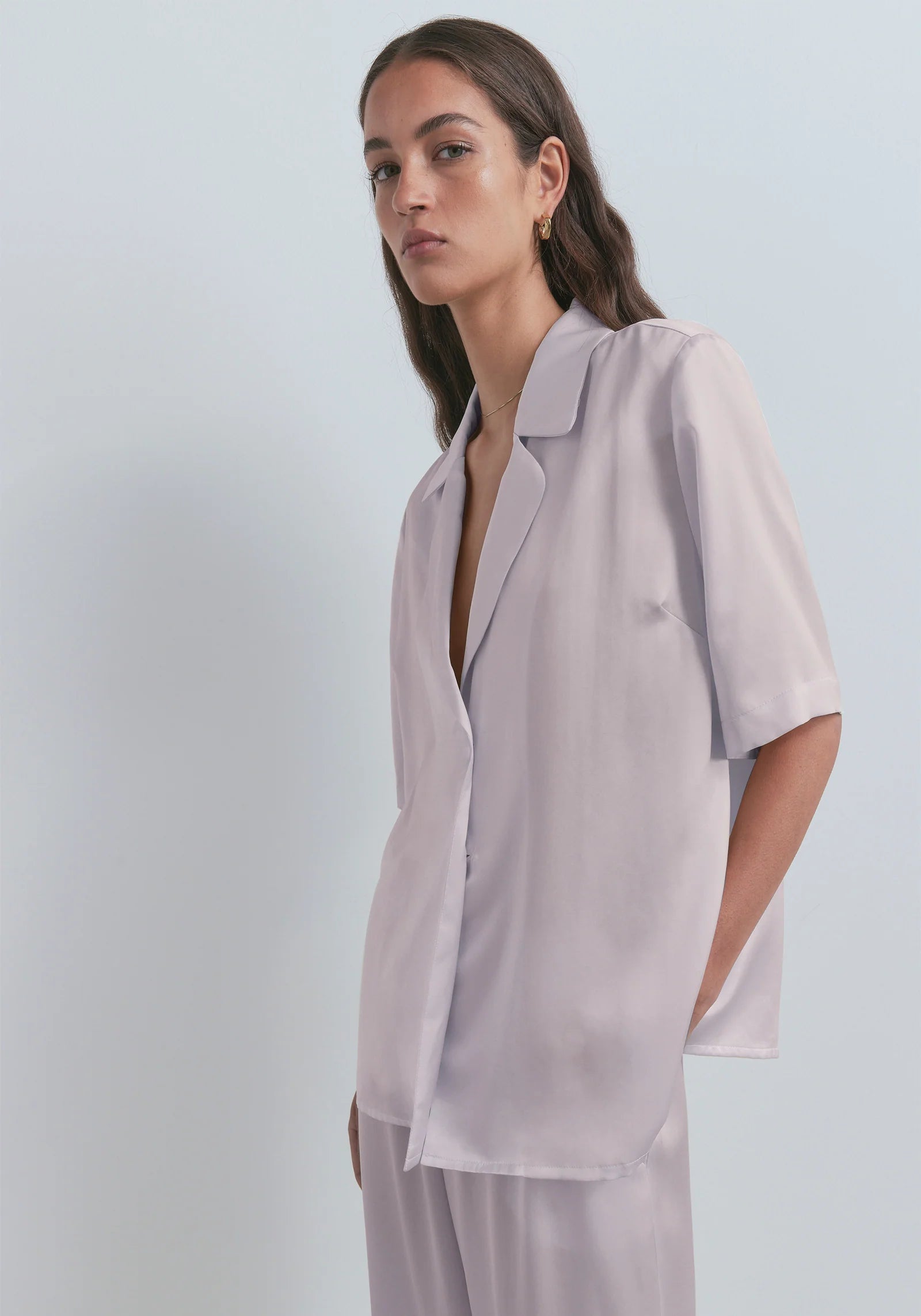 Chorus Shirt for Women - Soft Lavender Cotton Blouse - Perfect for Choir Performances, Church Events & Casual Wear