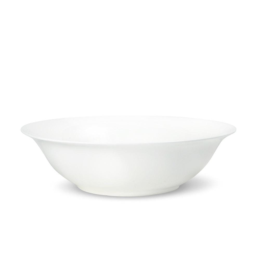 Premium Lucerne White Ceramic Vegetable Bowl - Elegant Serving Dish for Salads, Fruits & Snacks | Perfect for Dinner Parties, Family Gatherings & Healthy Meal Prep