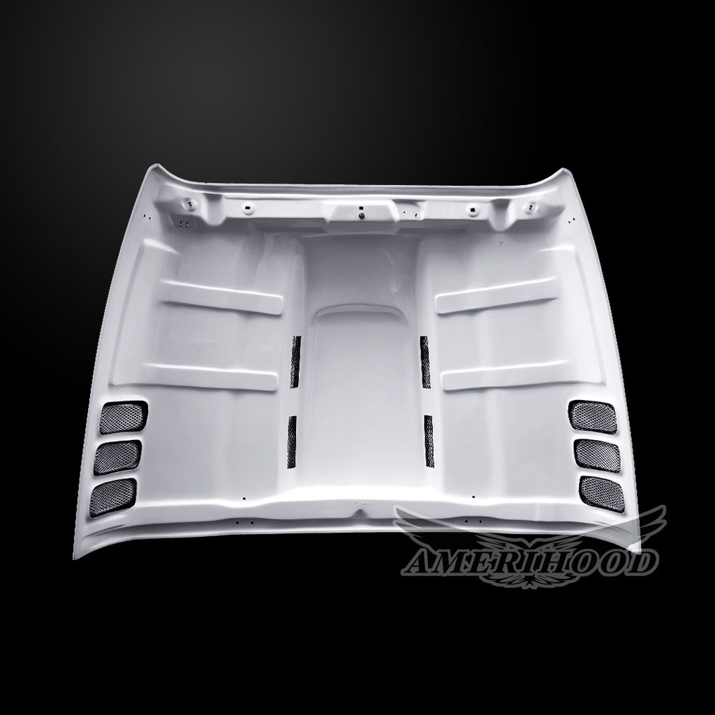 Amerihood AAG Functional Ram Air Hood for Jeep Wrangler TJ (1997-2006) - High-Performance Cooling & Style Upgrade for Off-Road Adventures