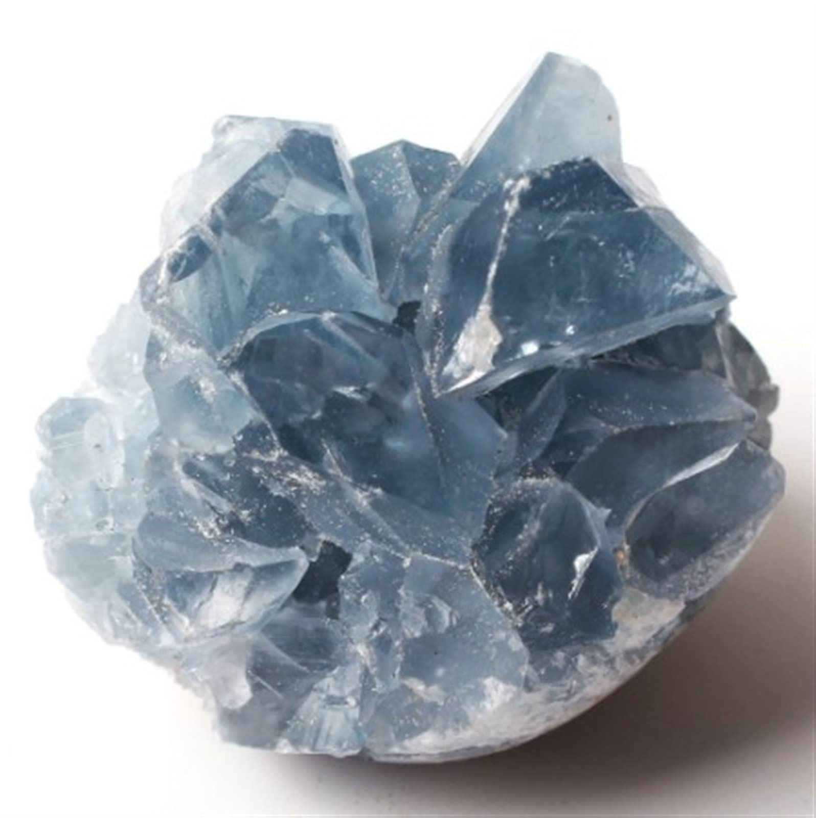 INAIVU Madagascar Natural Celestite Druzy Crystal Specimen - Sky Blue Geode (30-200g) for Home Decor, Meditation & Healing | Perfect for Crystal Collections, Office Desk & Gift Giving