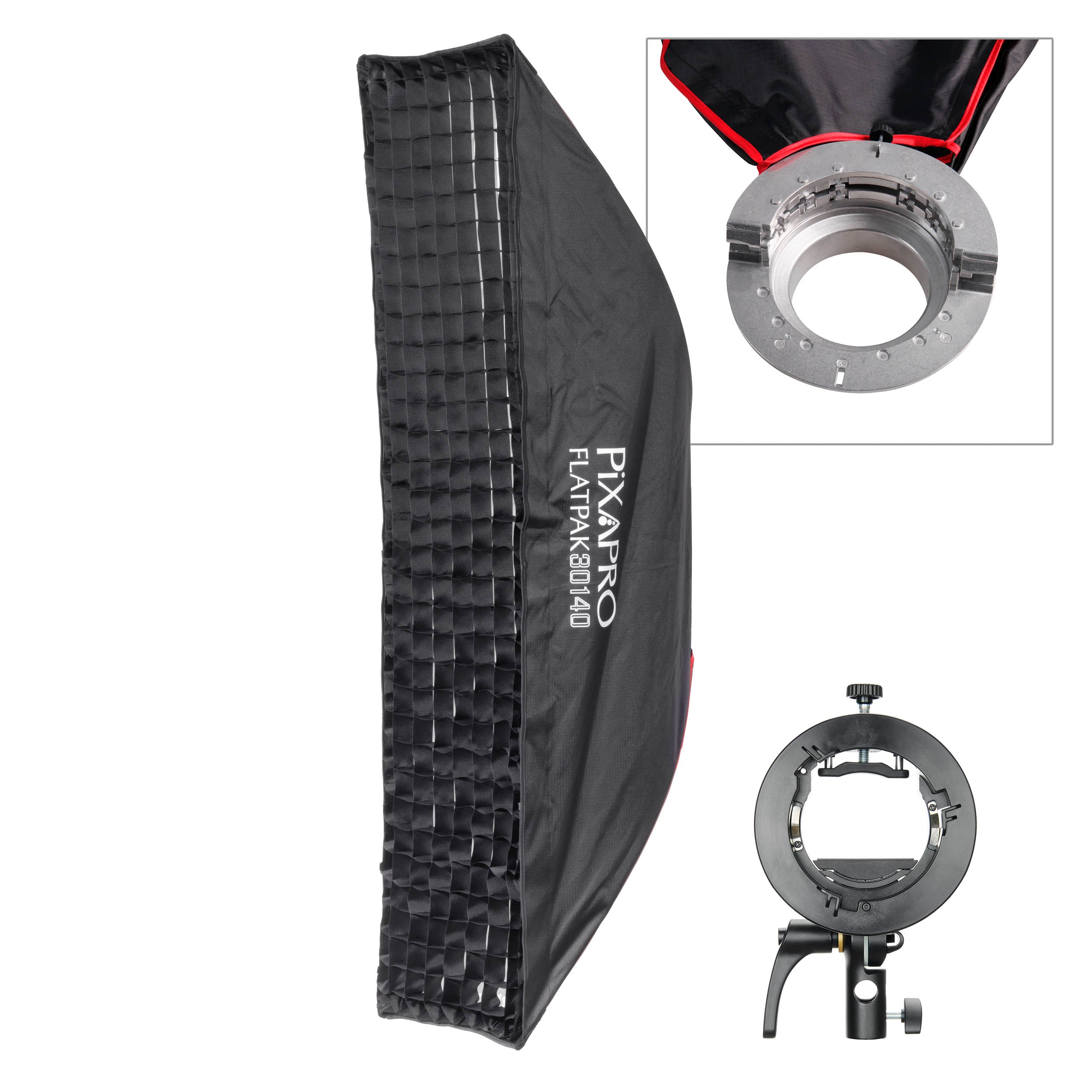 30x140cm Easy Open FlatPak Strip Softbox with Two Diffusion Layers - Patented Design for Professional Photography & Video Lighting - Perfect for Studio, Portrait, and Product Shoots