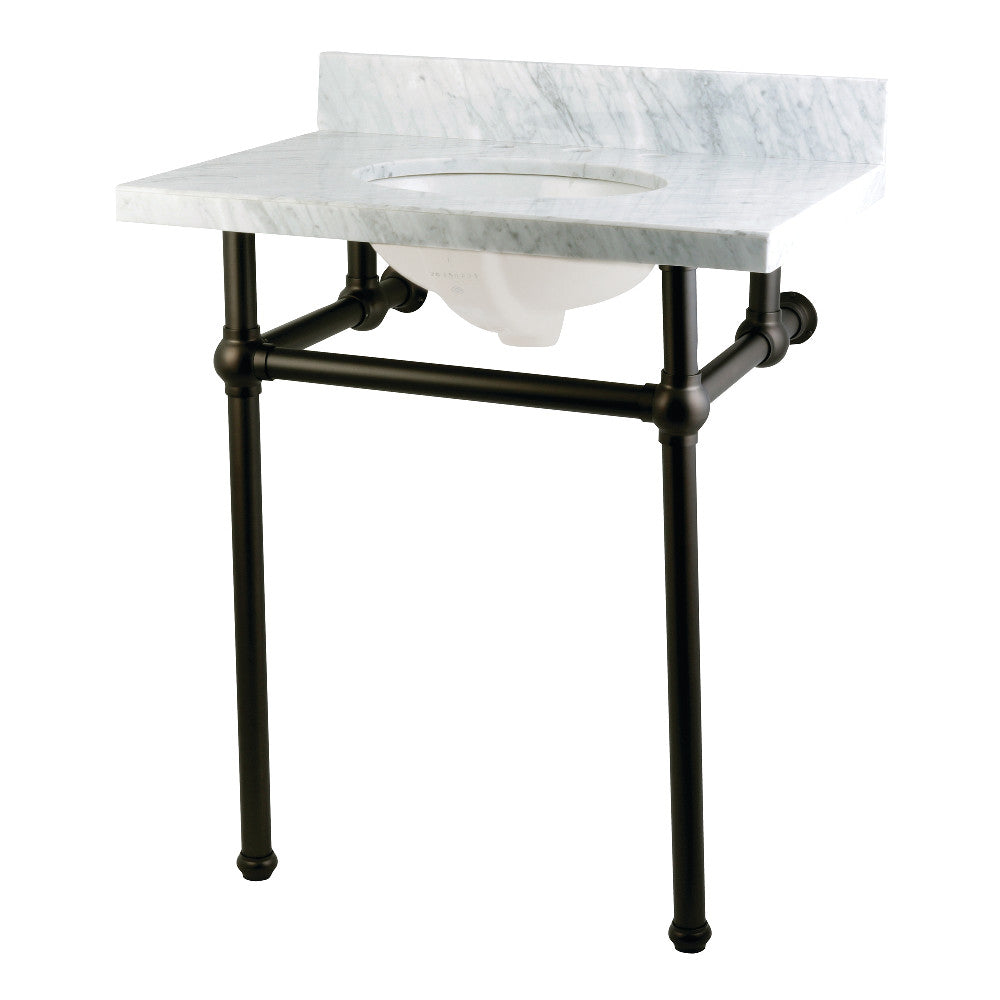 Carrara Marble/Brushed Nickel