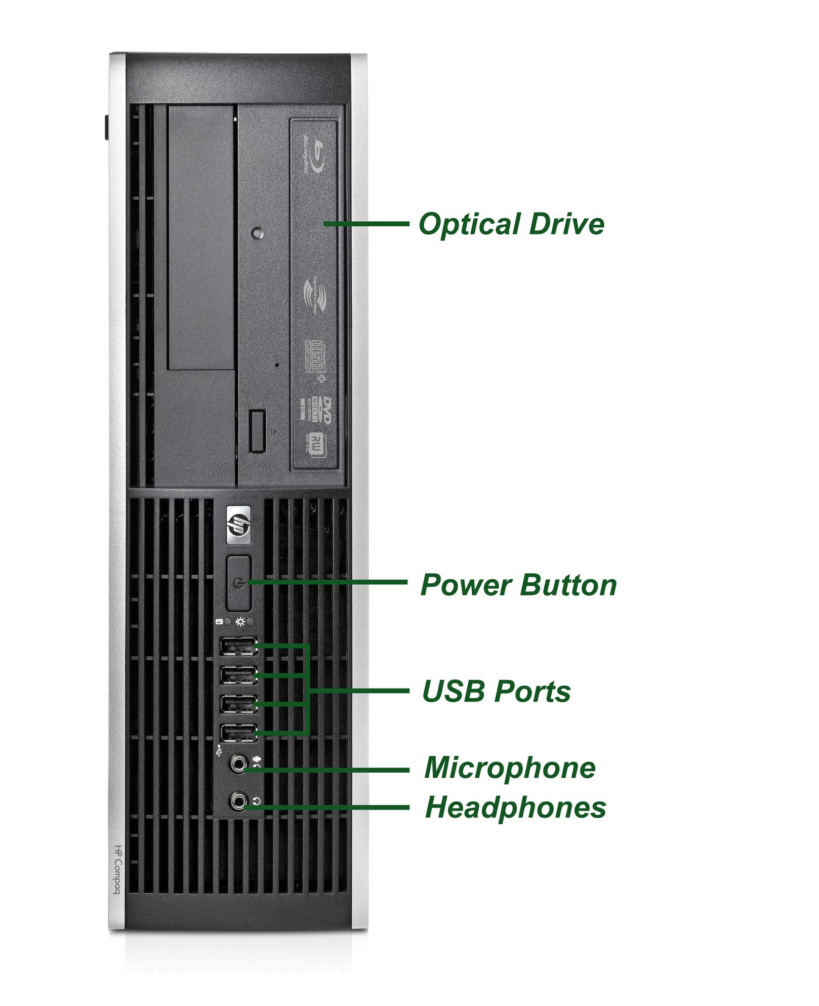 HP 6300 SFF Business Desktop Computer - Intel Core i7 3.4GHz, 16GB RAM, 512GB M.2 SSD, WiFi Bluetooth, Wireless Keyboard Mouse Combo with 24