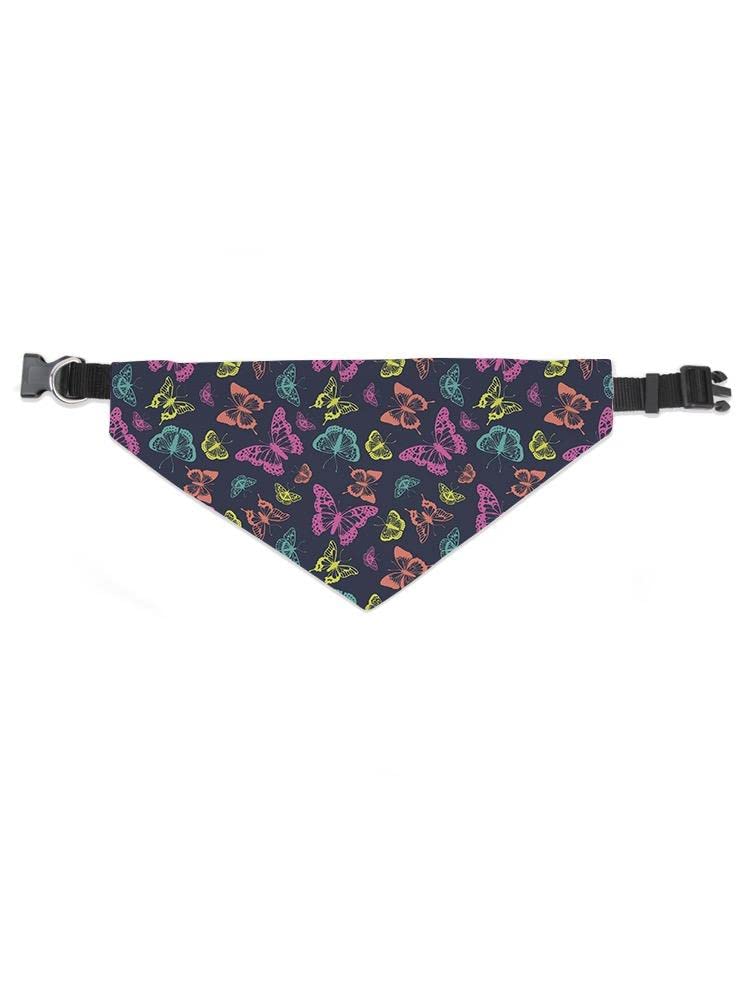 Lace Butterfly Seamless Pattern Bandana for Dogs & Cats - Soft Breathable Pet Scarf for Small Medium Large Breeds - Perfect for Fashion Accessories, Daily Walks, Photo Shoots & Special Occasions