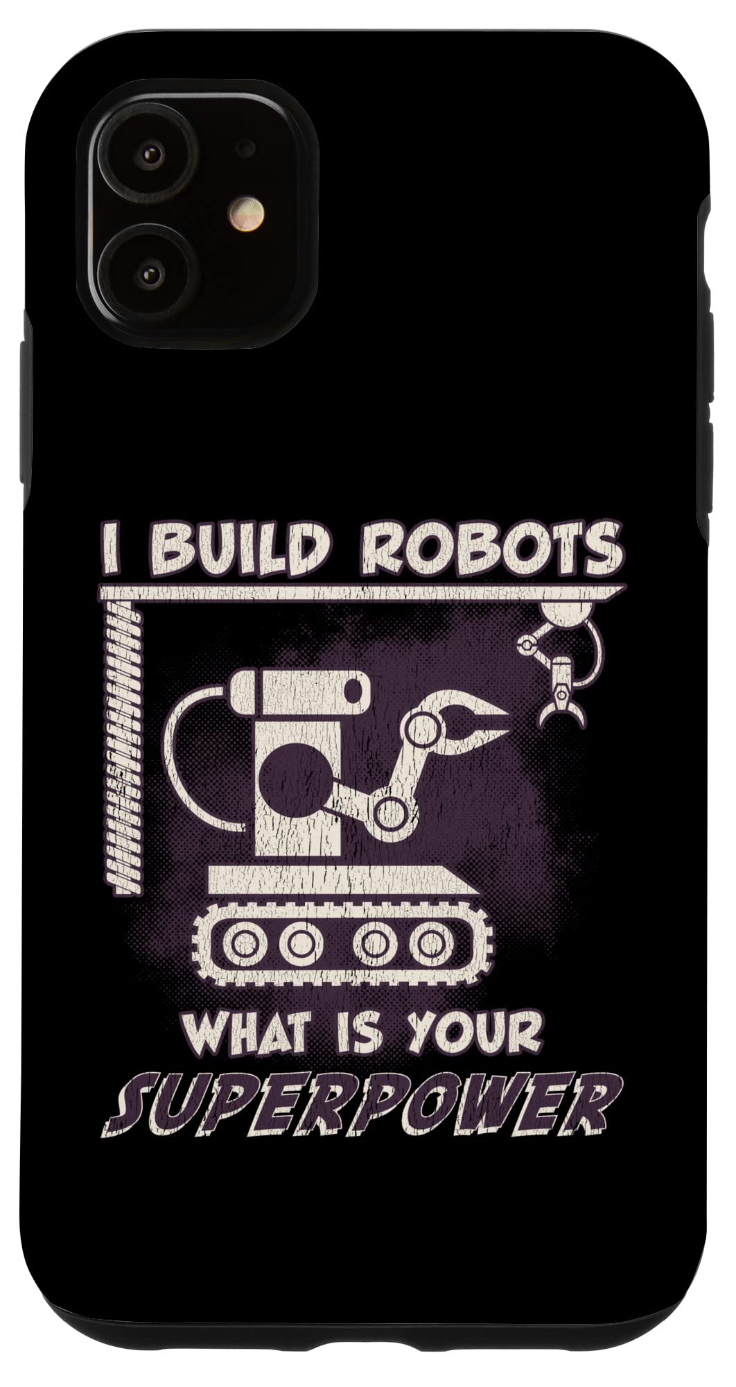 iPhone 11 Case - Funny Robot Design for Robotics Engineers | Durable Protective Phone Cover for Tech Lovers | Perfect Gift for Engineers & STEM Students