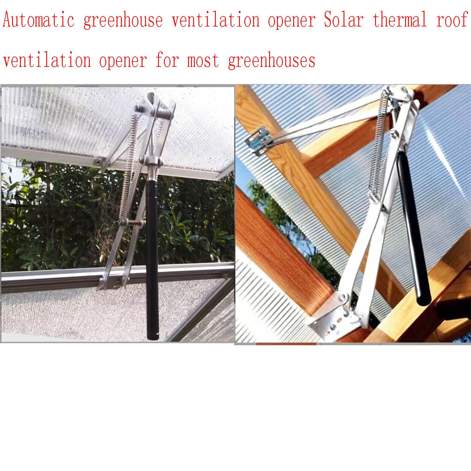 Solar-Powered Automatic Greenhouse Ventilation System - Thermal Roof Vent & Window Opener for Temperature Control (1 Set) | Perfect for Greenhouses, Cold Frames & Indoor Gardening Accessories