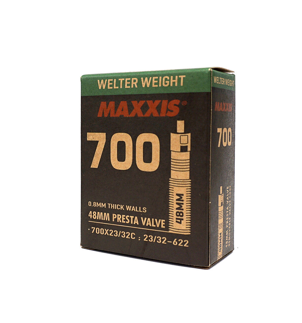 Maxxis 700c Welterweight Bike Inner Tubes - Premium Bicycle Tire Tubes for Road Bikes, Hybrid Bikes & Commuting - Lightweight & Durable for Smooth Rides