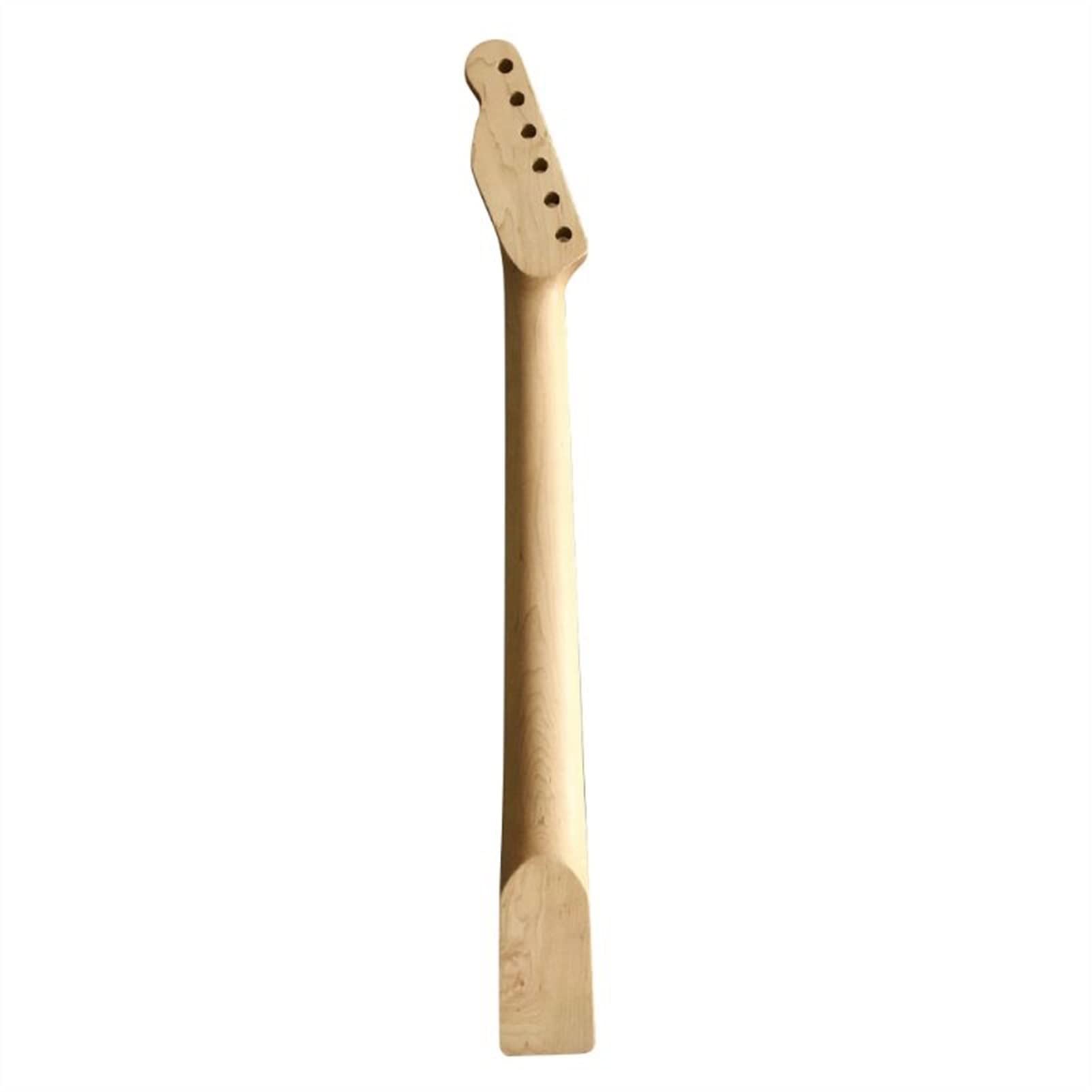 Maple Wood Guitar Neck with Smooth Edge Rosewood Fretboard - Electric Guitar Handle Replacement Kit (Wooden Color) | Perfect for DIY Guitar Repair & Custom Builds