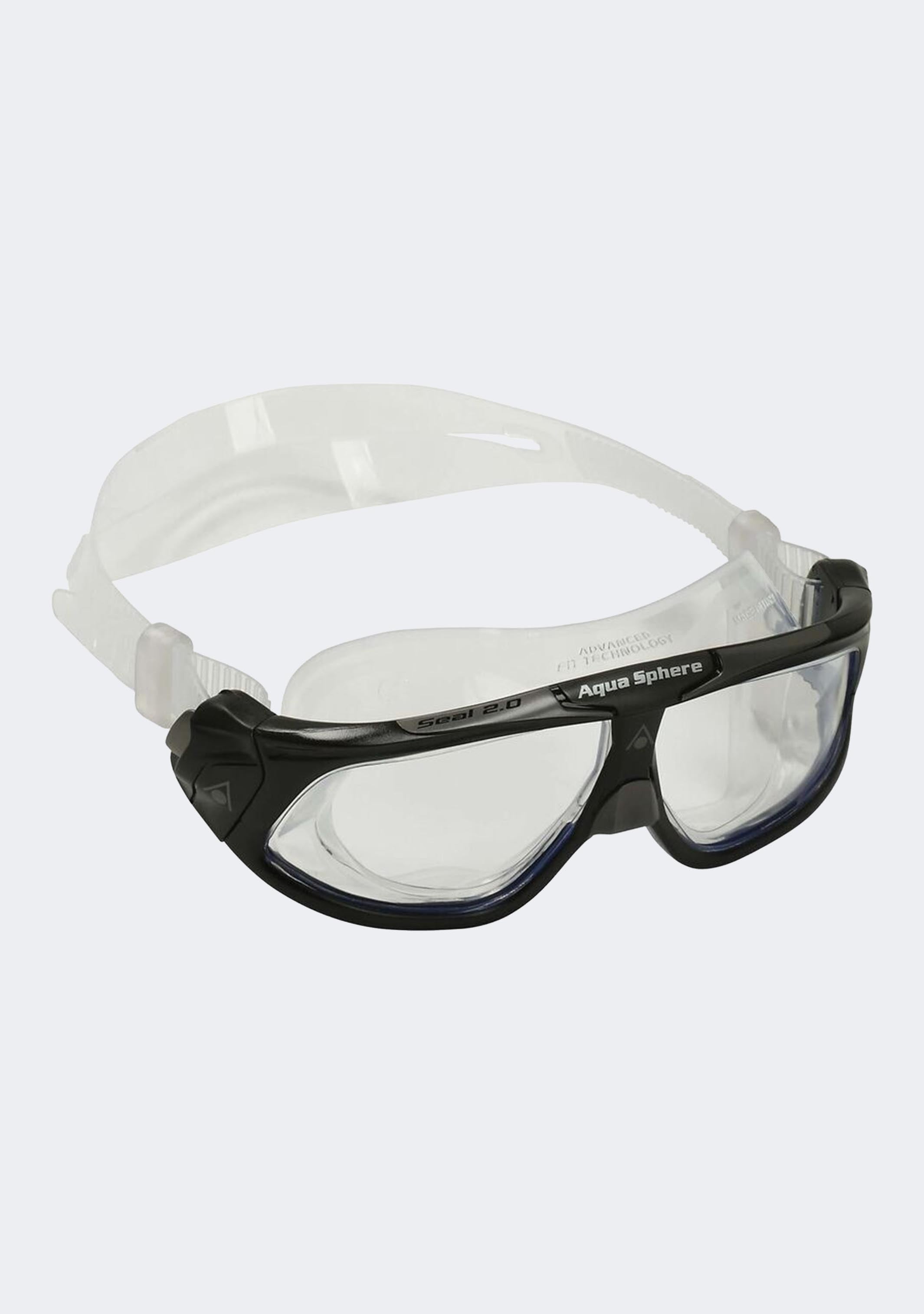 AquaSphere Seal 2.0 Adult Swim Goggles with Clear Lens - Comfortable Anti-Fog Swimming Glasses for Men & Women - Perfect for Lap Swimming, Training & Water Sports
