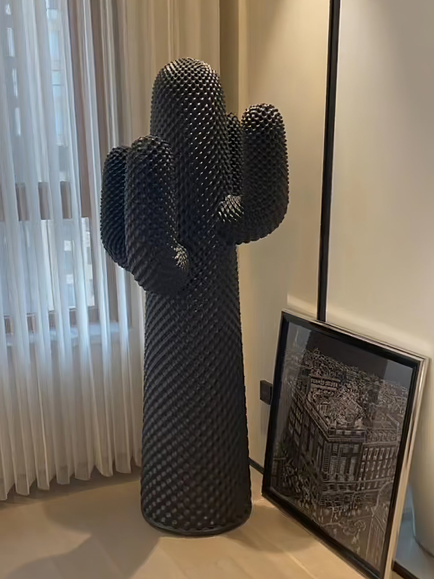Modern Mello Sculptural Cactus Coat Rack - Stylish Wall Mounted Entryway Organizer for Hats, Scarves & Jackets - Perfect for Home, Office or Dorm Decor