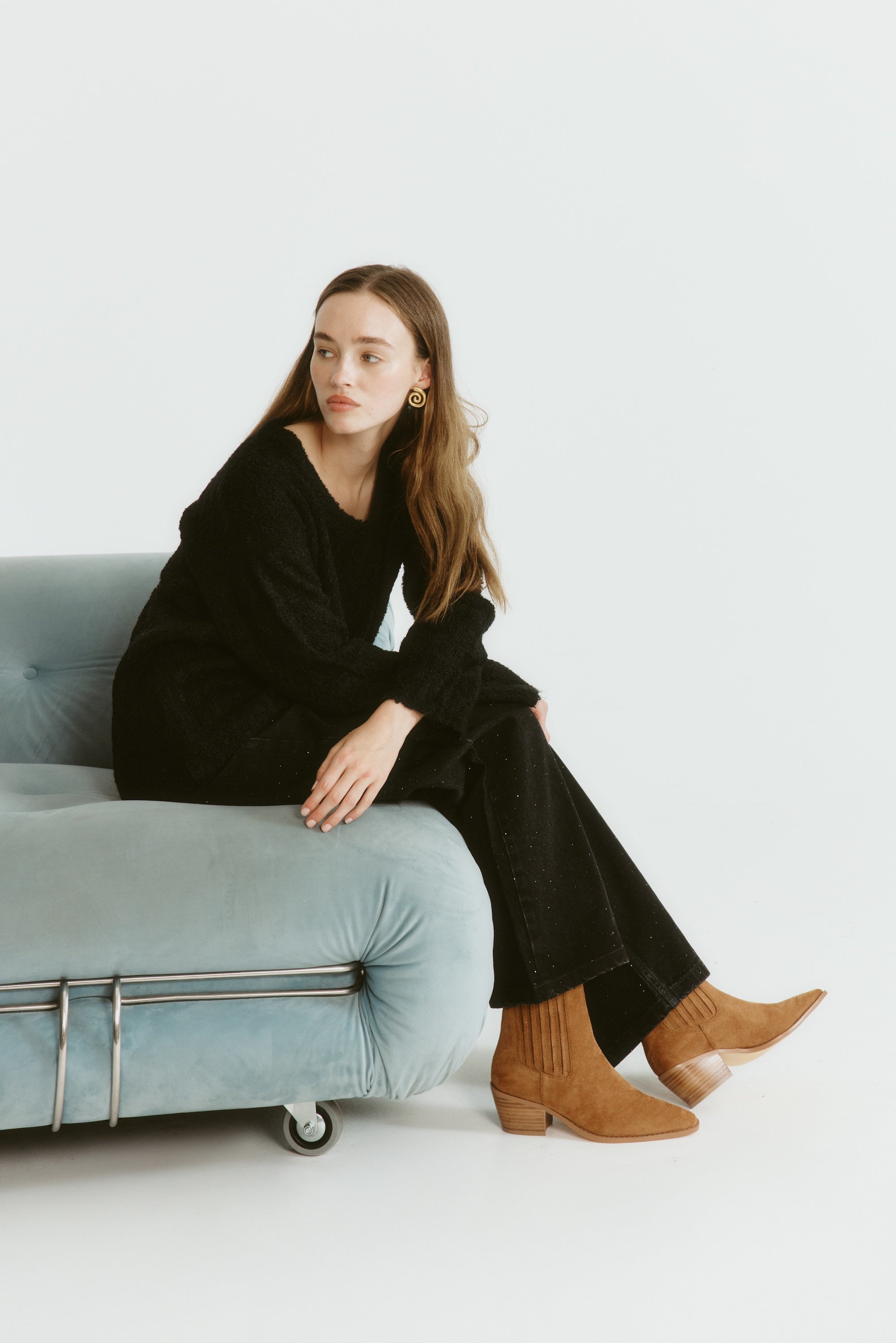 Dale Chelsea Ankle Boots for Women - Tan Micro Suede - Comfortable Slip-On Booties for Casual Wear, Office & Fall Fashion