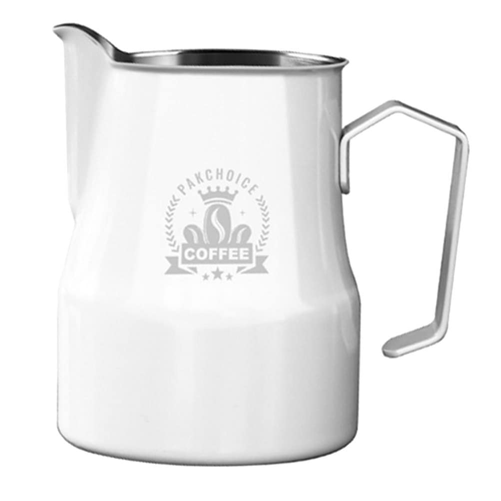 Stainless Steel Milk Frothing Pitcher 500ml - Professional Cappuccino & Latte Art Steaming Pitcher, Milk Creamer Jug for Coffee, Sauce & Gravy Pouring - Perfect for Home Baristas & Coffee Shops