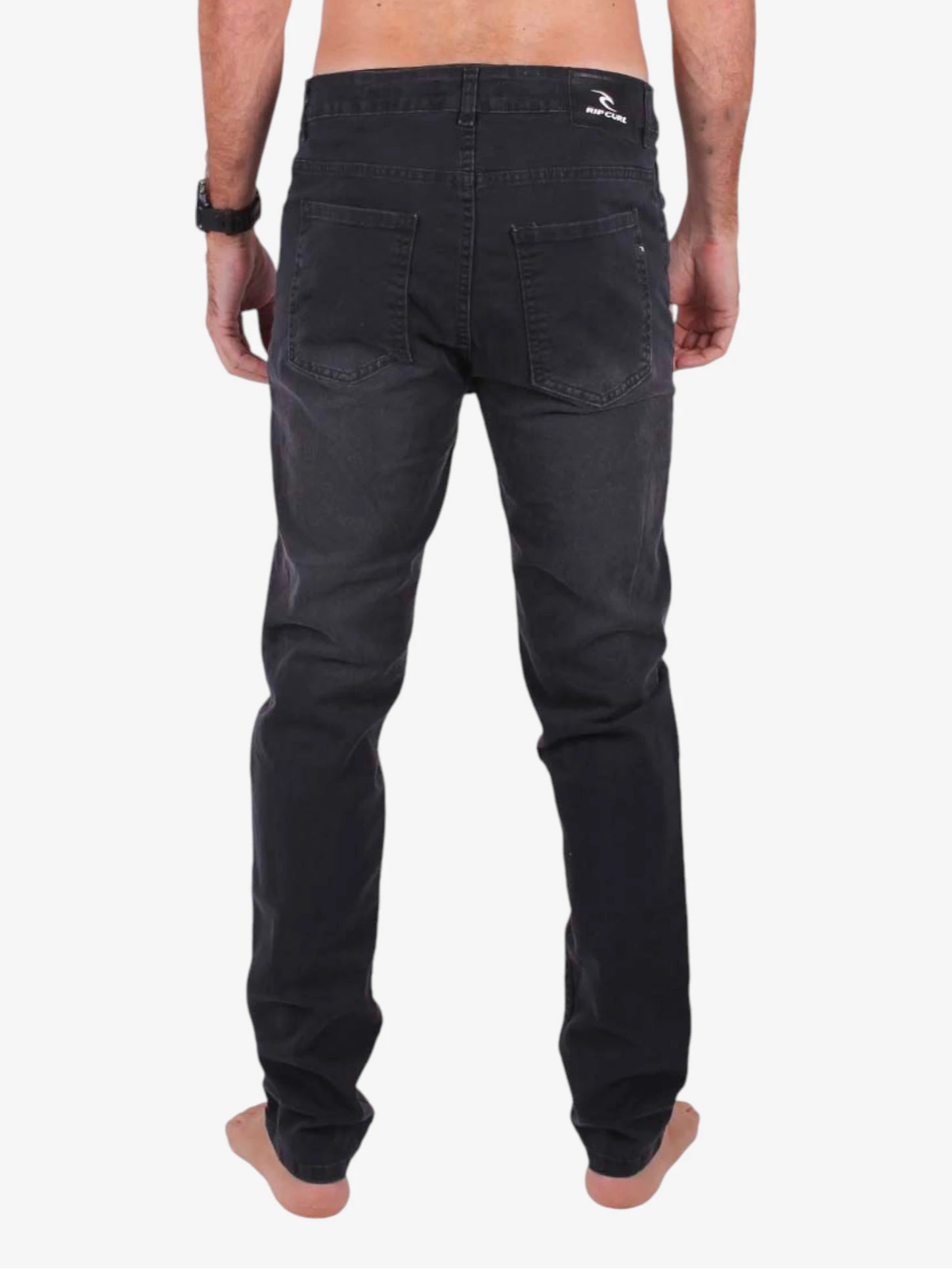 Rip Curl Women's Skinny Stone Wash Black Jeans - High Waist Stretch Denim Pants for Casual Wear & Everyday Outfits