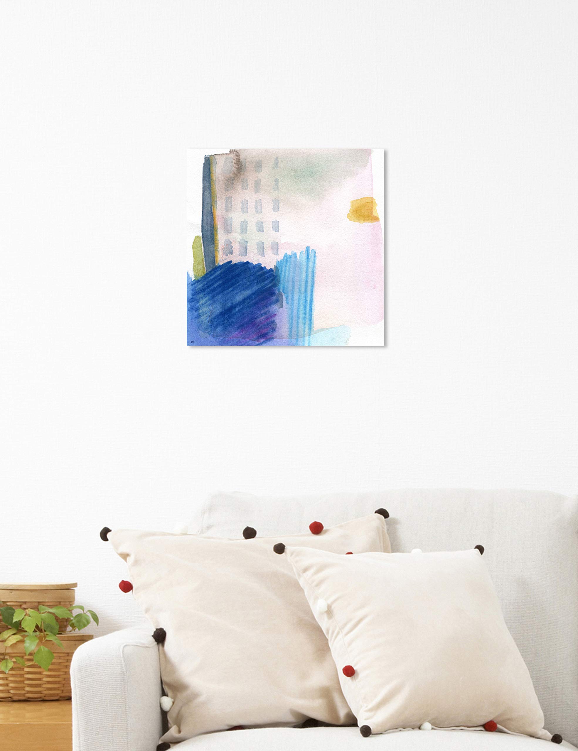 Abstract Moon Light Wall Art Canvas Print - 12